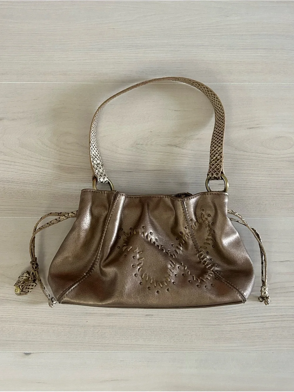 liz claiborne embroidered butterfly mini bag